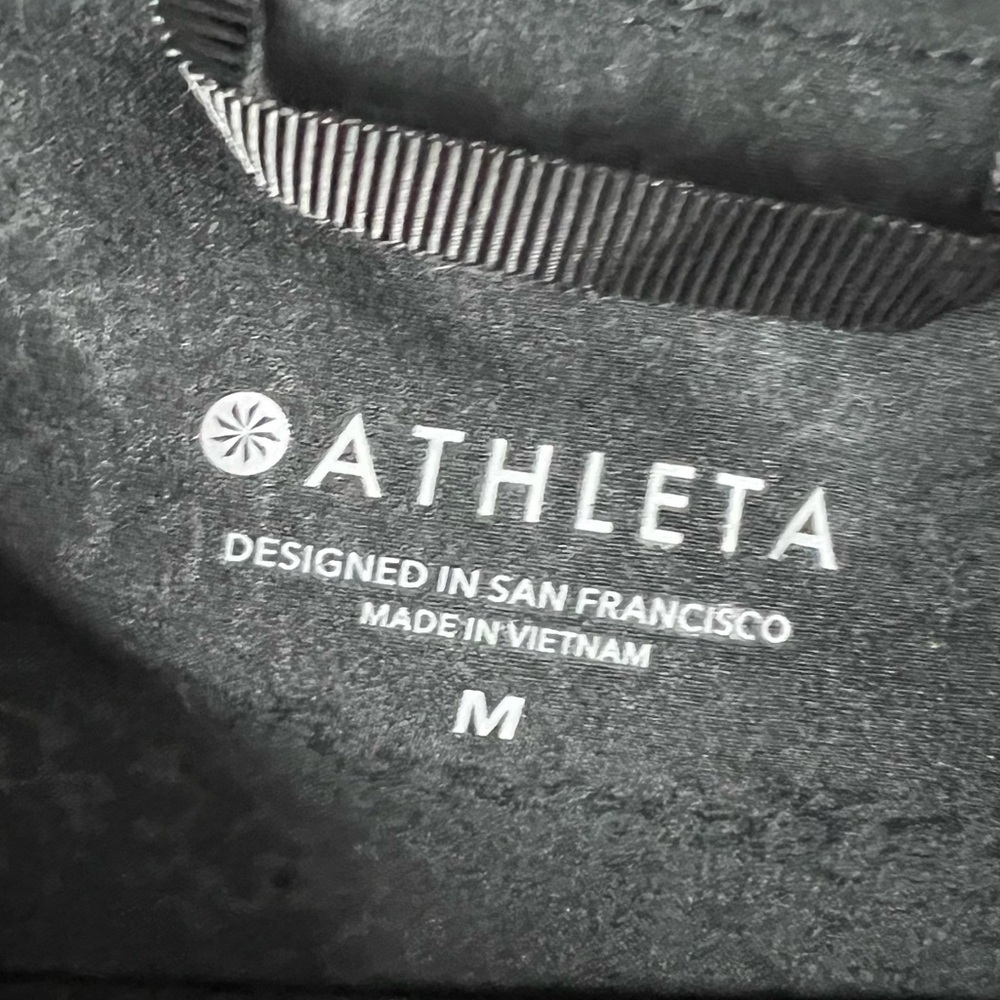 NWOT Athleta Racer Running Free Jacket Printed Black Cosmos Hooded Women - Picture 9 of 15